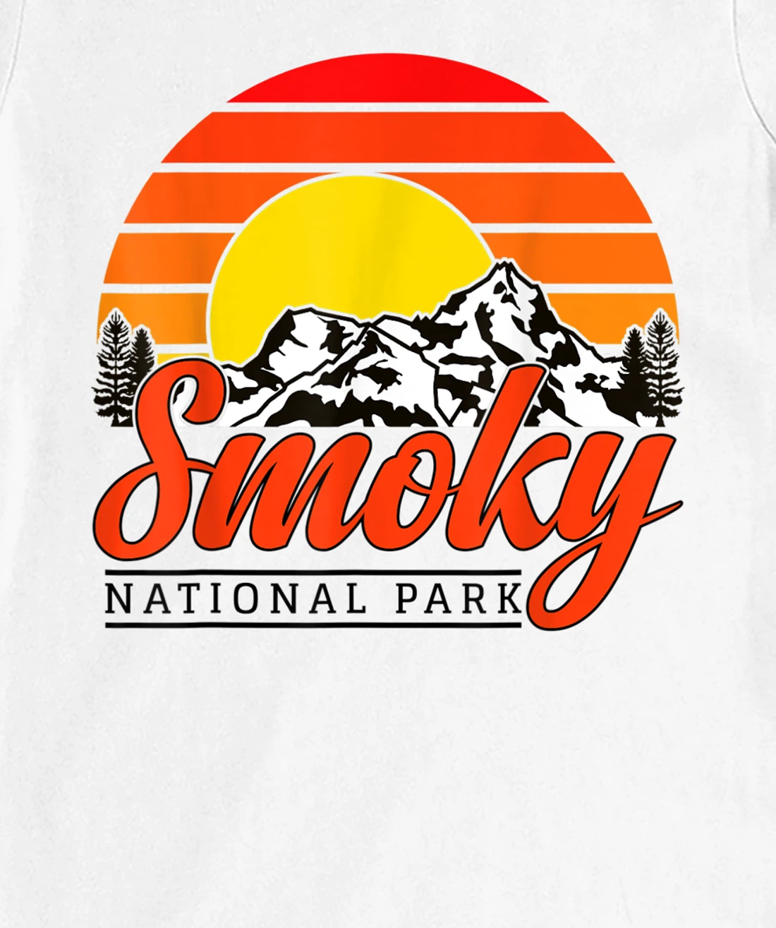 Womens Great Smoky Mountains National Park Smoky Mountains Souvenir T-Shirt, Women T-Shirt