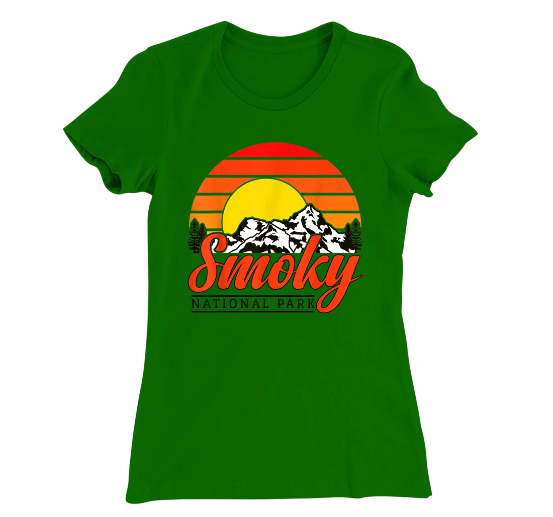Womens Great Smoky Mountains National Park Smoky Mountains Souvenir T-Shirt, Women T-Shirt