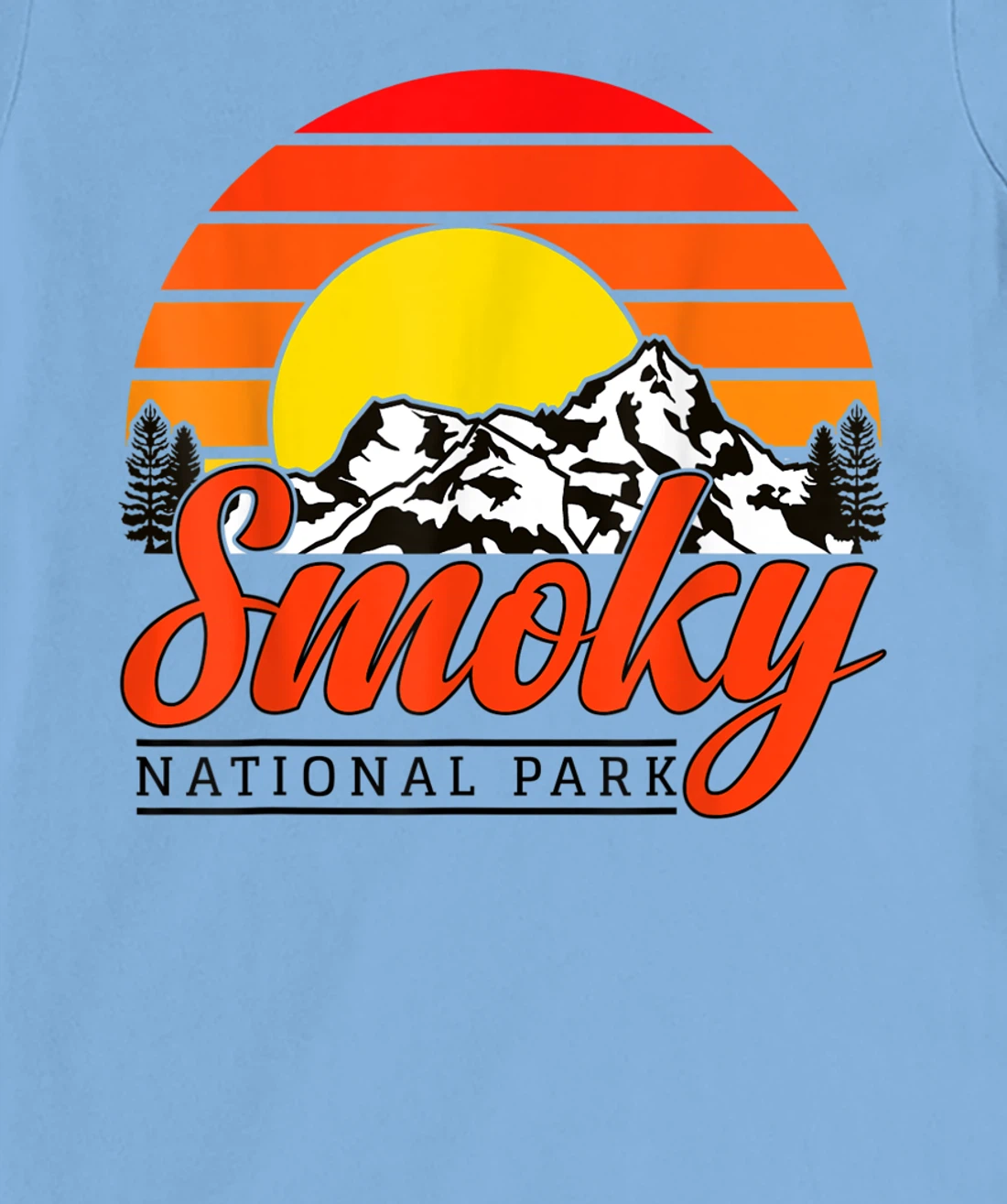 Womens Great Smoky Mountains National Park Smoky Mountains Souvenir T-Shirt, Women T-Shirt