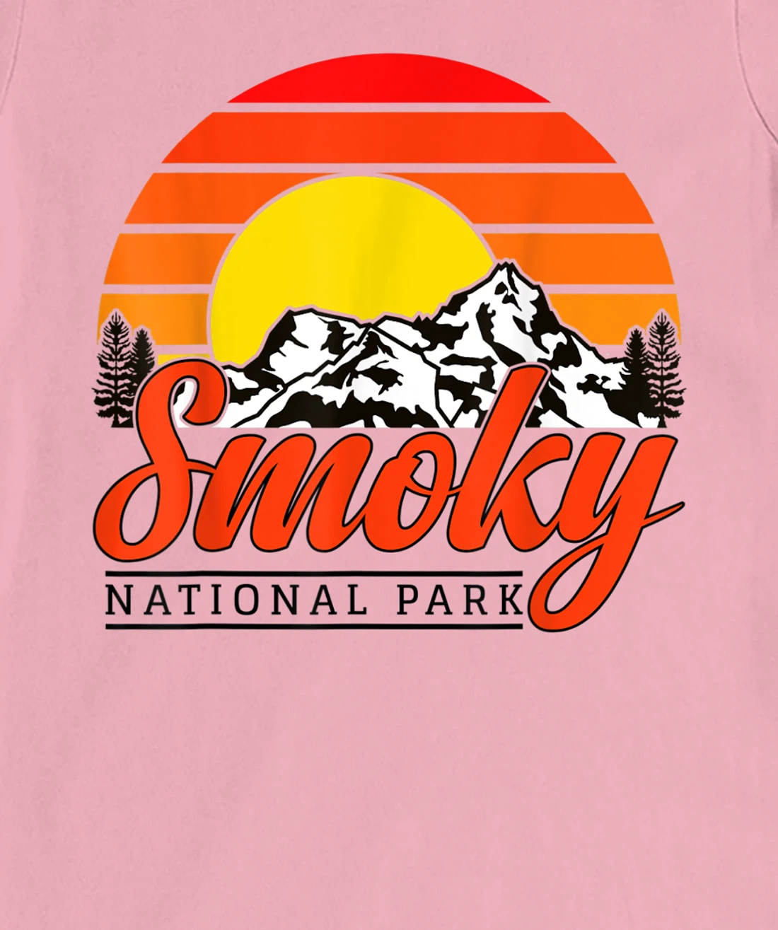 Womens Great Smoky Mountains National Park Smoky Mountains Souvenir T-Shirt, Women T-Shirt