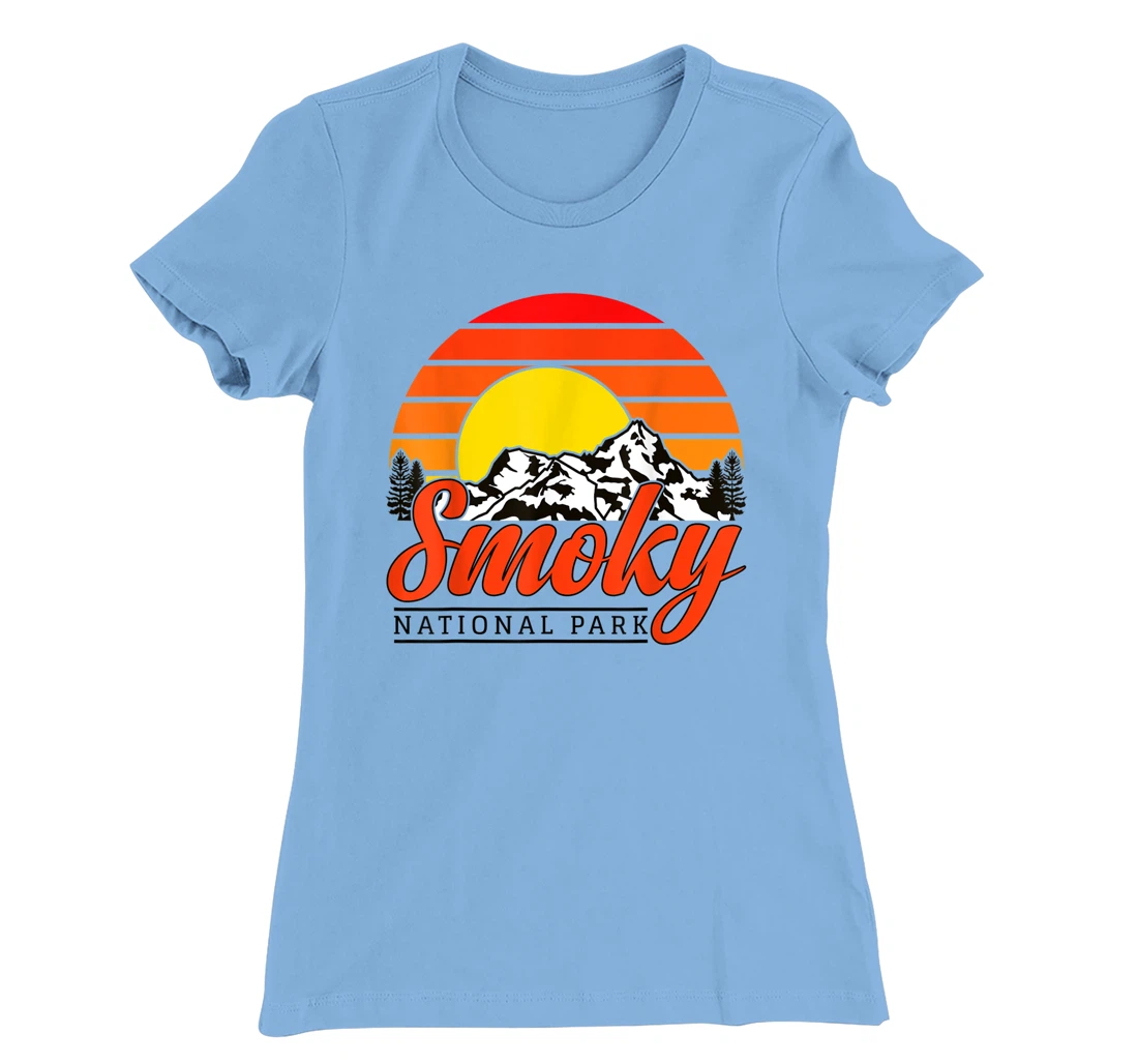 Womens Great Smoky Mountains National Park Smoky Mountains Souvenir T-Shirt, Women T-Shirt
