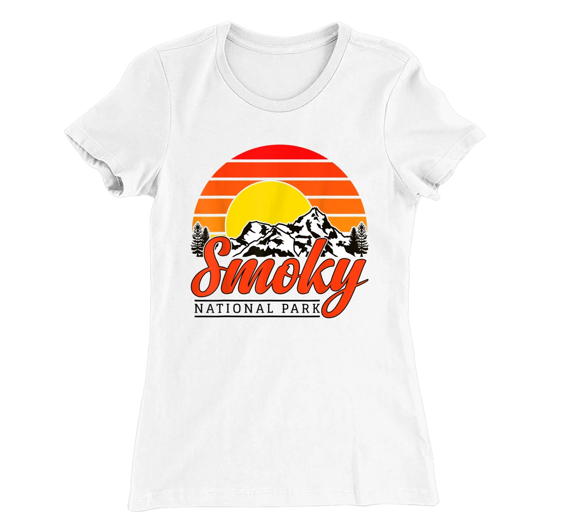 Womens Great Smoky Mountains National Park Smoky Mountains Souvenir T-Shirt, Women T-Shirt