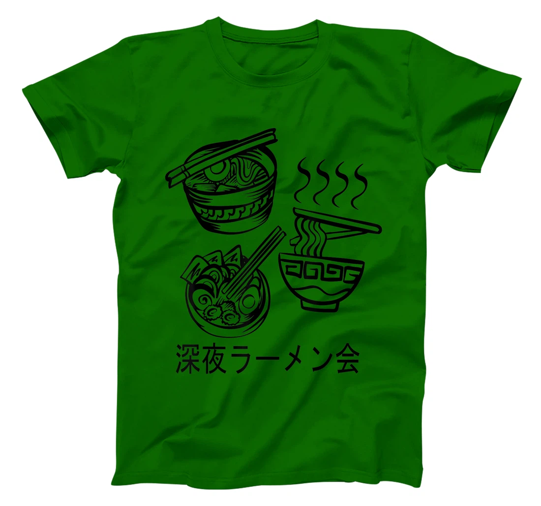 Womens Noodles Meeting At A Late Night Ramen Party 深夜ラーメン会 T-Shirt, Kid T-Shirt and Women T-Shirt