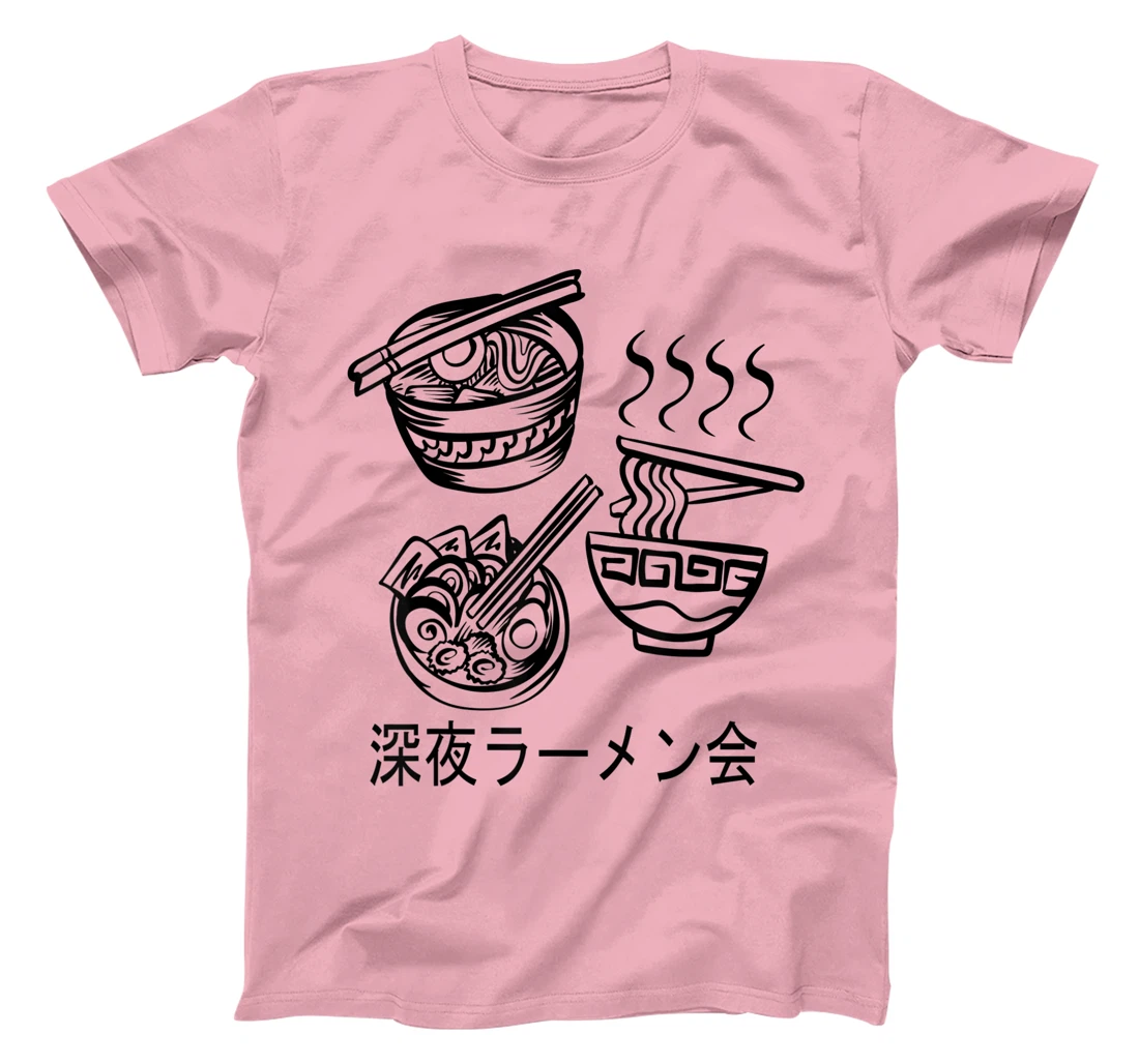 Womens Noodles Meeting At A Late Night Ramen Party 深夜ラーメン会 T-Shirt, Kid T-Shirt and Women T-Shirt