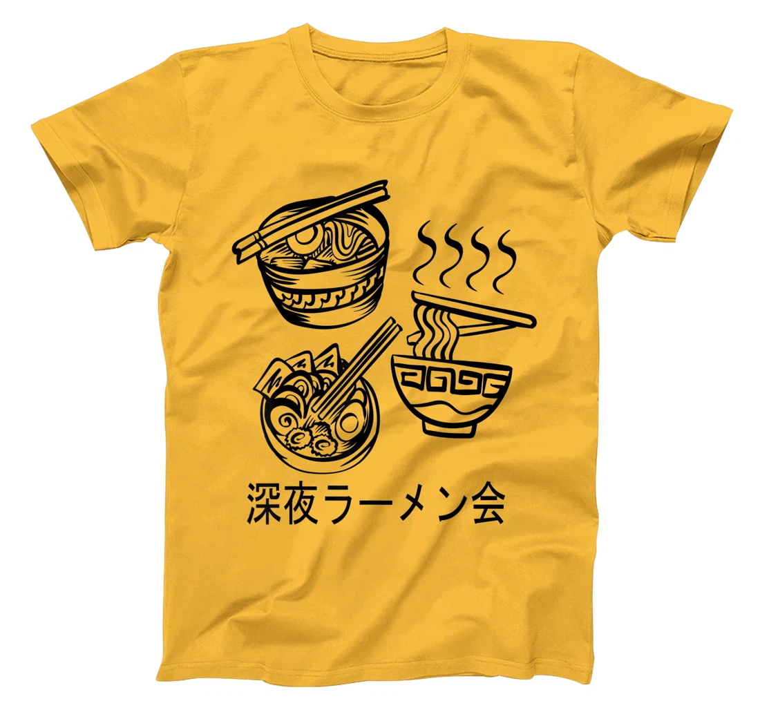 Womens Noodles Meeting At A Late Night Ramen Party 深夜ラーメン会 T-Shirt, Kid T-Shirt and Women T-Shirt