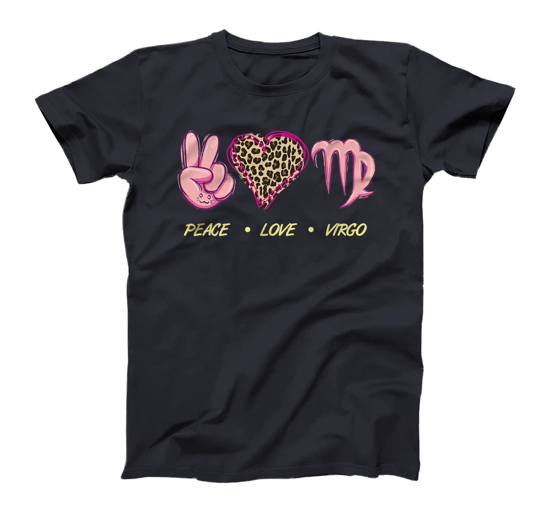 Peace Love Virgo Zodiac Sign Horoscope Women T-Shirt, Women T-Shirt