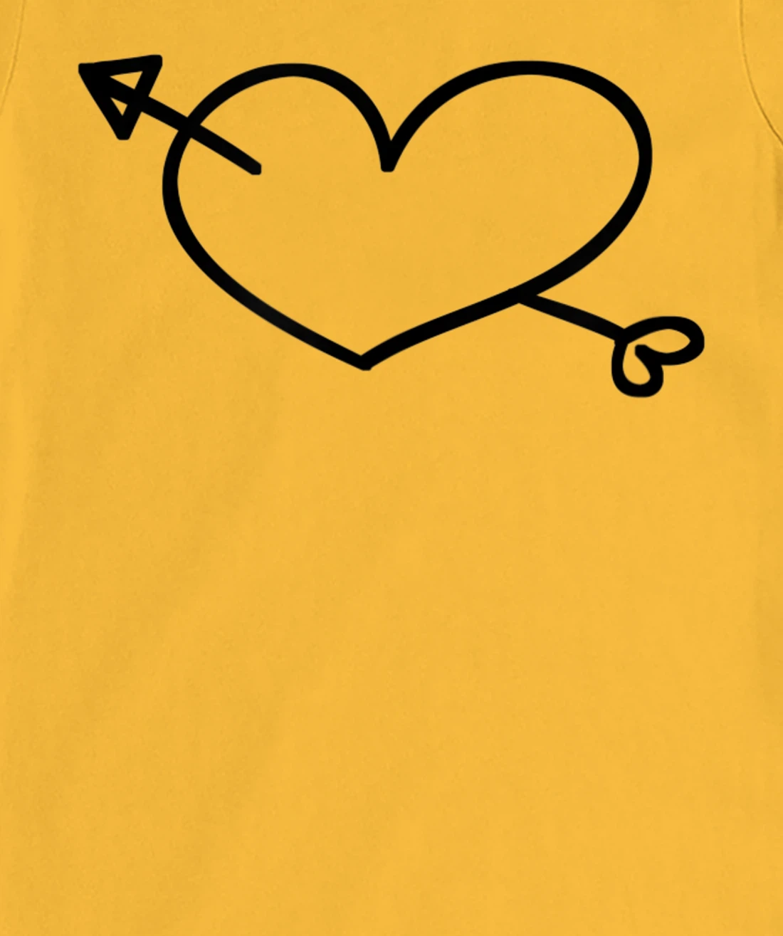 Womens Simple Heart and Arrow Valentine Sweetheart Design T-Shirt, Kid T-Shirt and Women T-Shirt