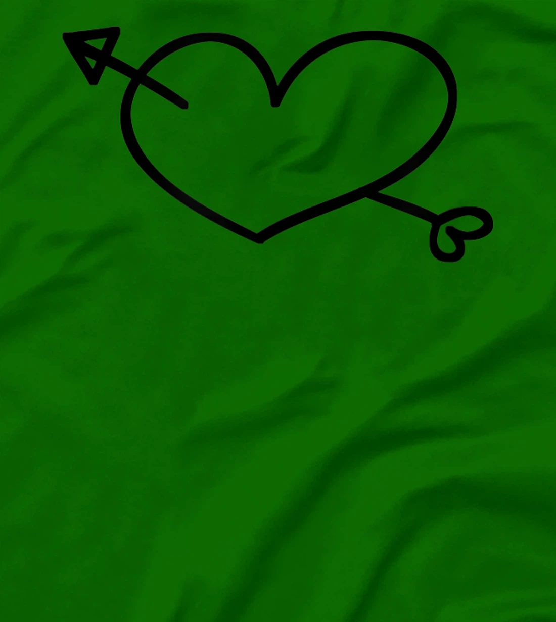 Womens Simple Heart and Arrow Valentine Sweetheart Design T-Shirt, Kid T-Shirt and Women T-Shirt