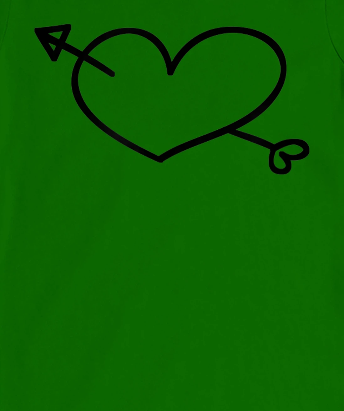 Womens Simple Heart and Arrow Valentine Sweetheart Design T-Shirt, Kid T-Shirt and Women T-Shirt