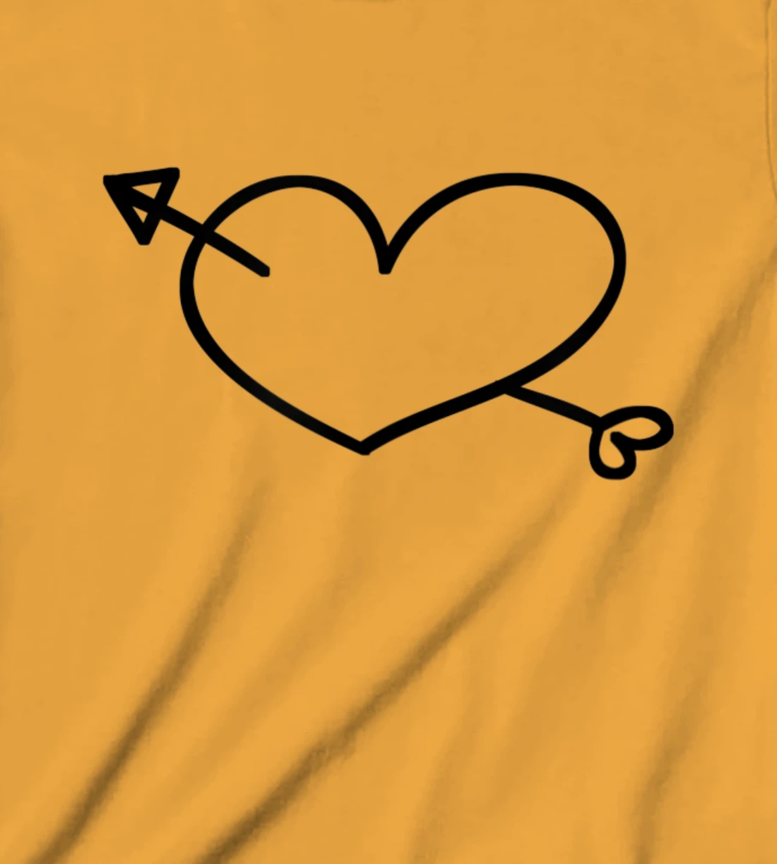 Womens Simple Heart and Arrow Valentine Sweetheart Design T-Shirt, Kid T-Shirt and Women T-Shirt