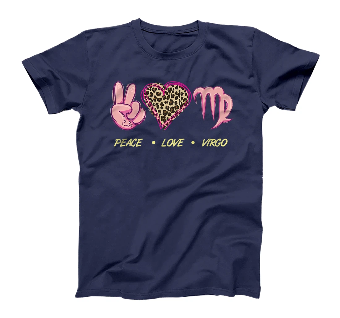 Peace Love Virgo Zodiac Sign Horoscope Women T-Shirt, Women T-Shirt