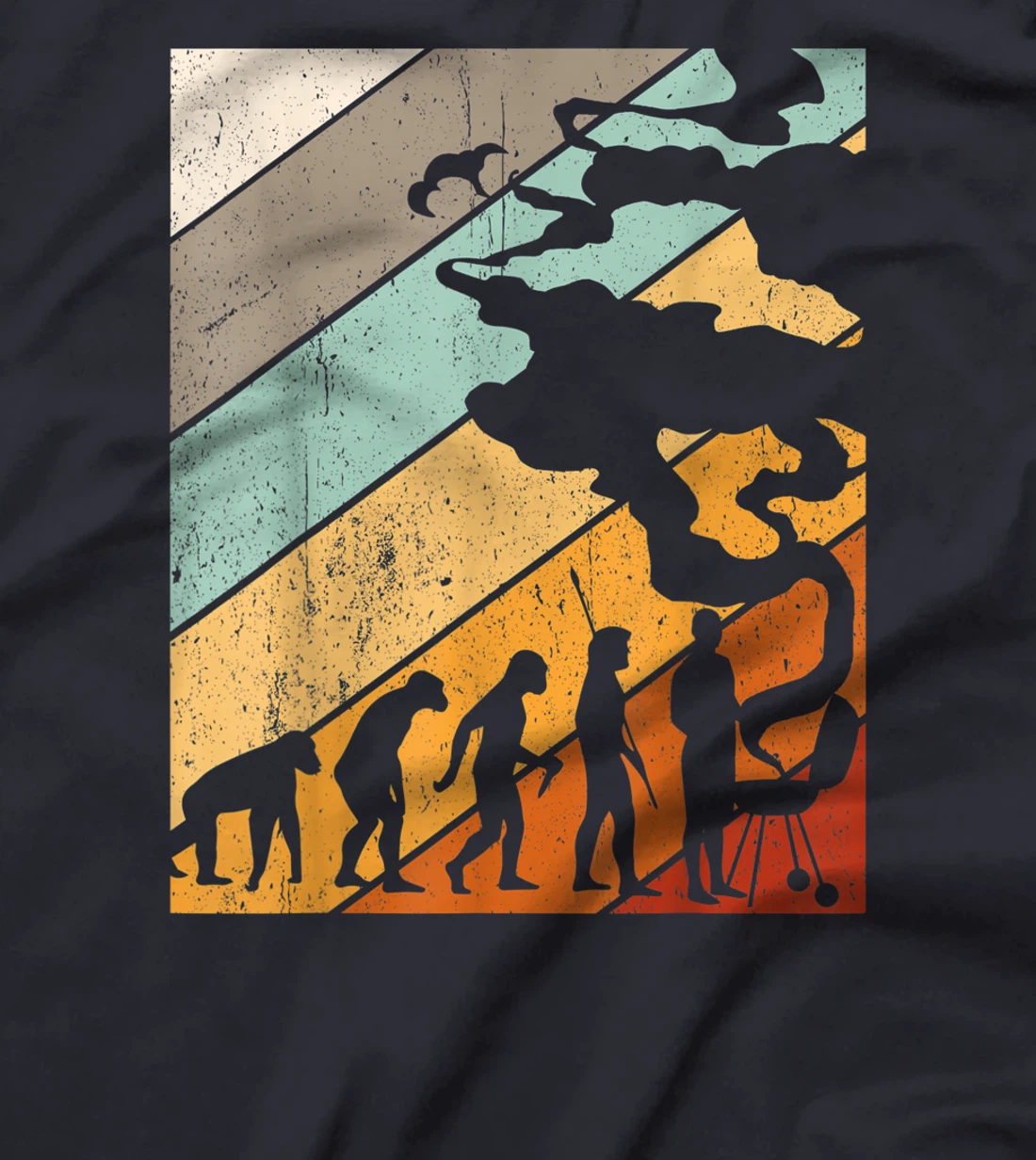 BBQ Grilling Evolution Gift Grill Master T-Shirt