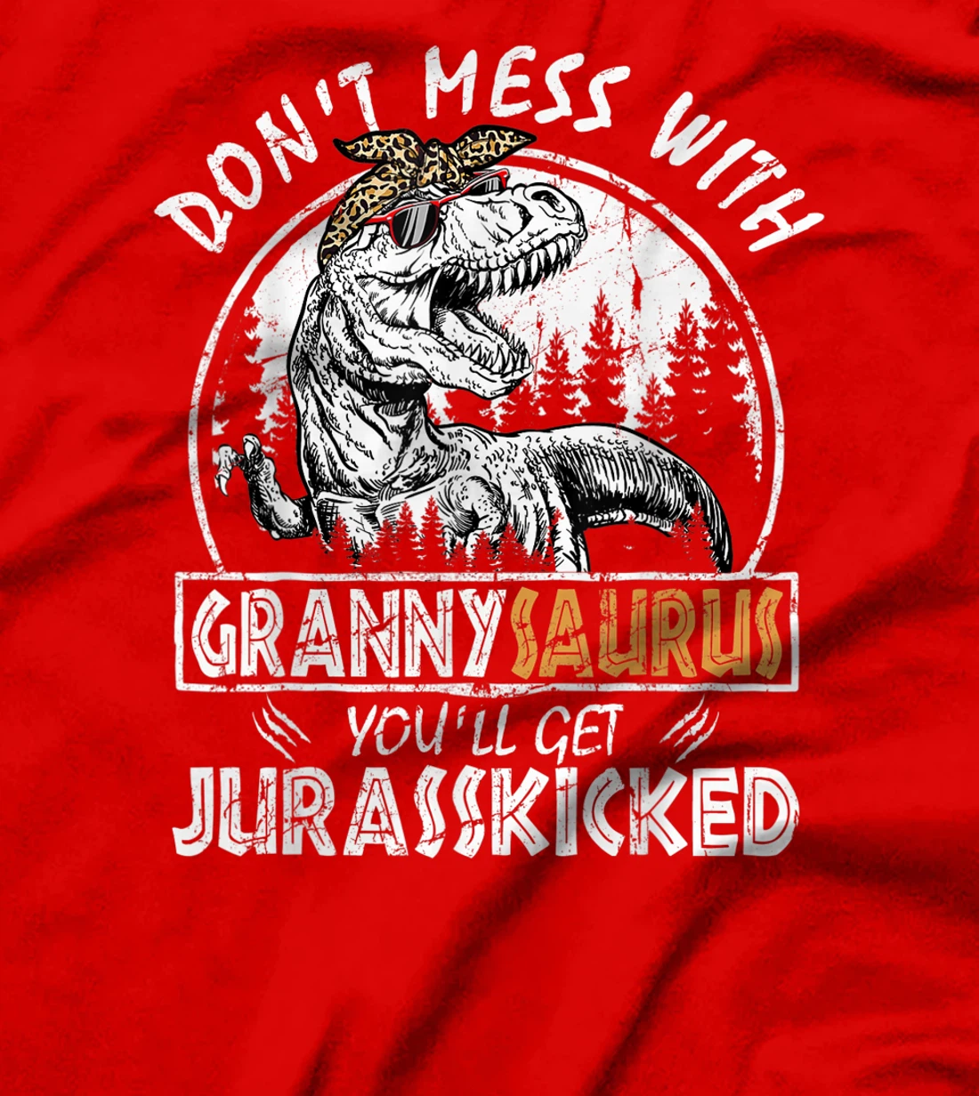 Don't Mess With Grannysaurus Youll Get Jurasskicked Granny T-Shirt, Kid T-Shirt and Women T-Shirt