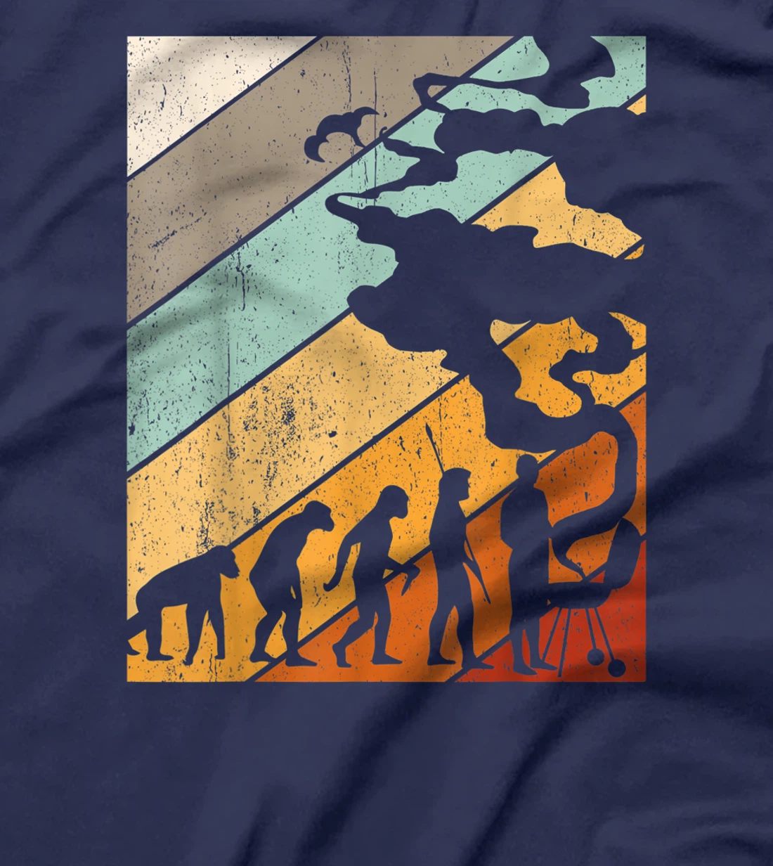 BBQ Grilling Evolution Gift Grill Master T-Shirt