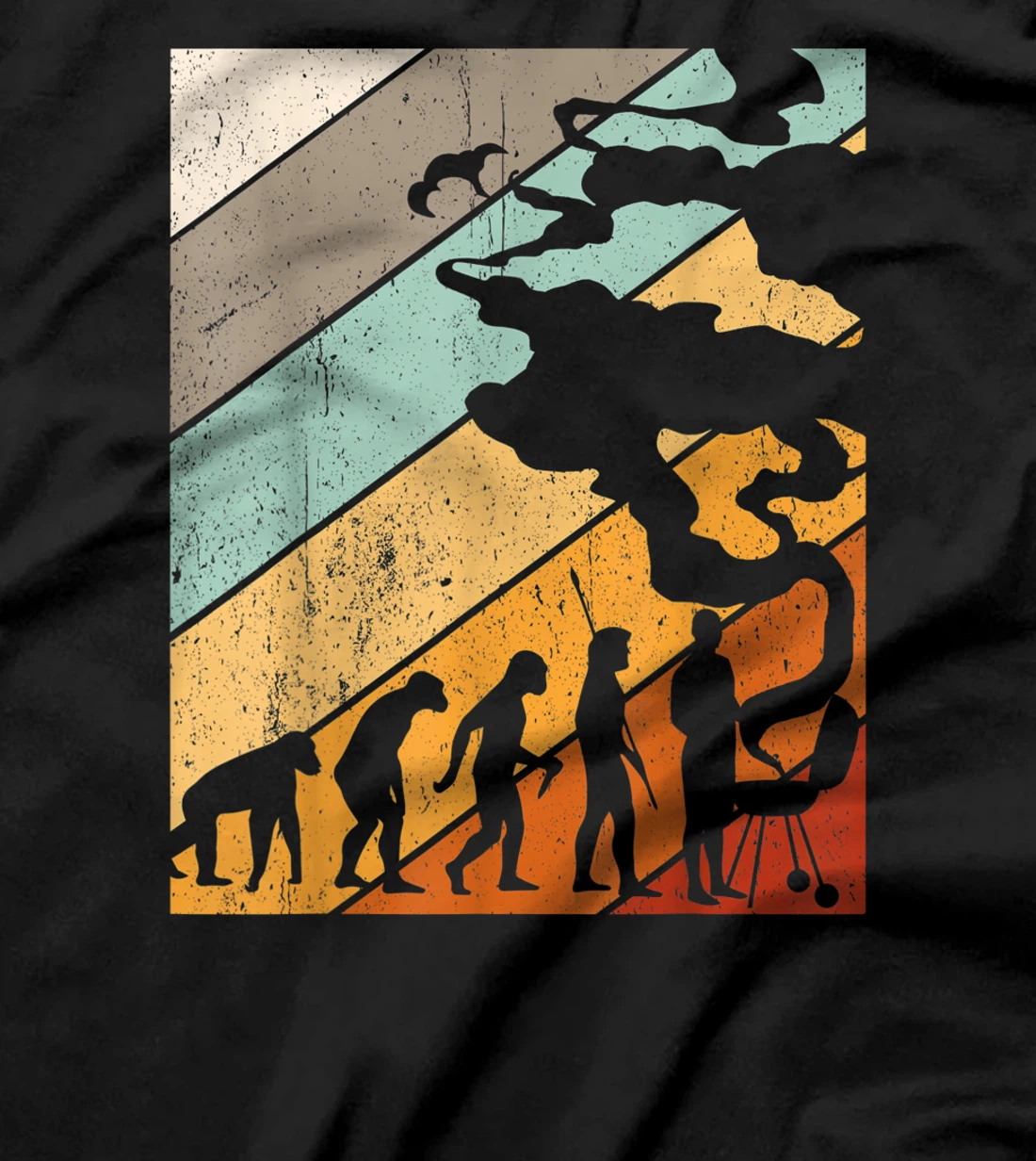 BBQ Grilling Evolution Gift Grill Master T-Shirt