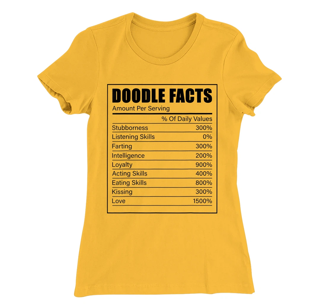 Golden Labradoodle Owner Doodle Facts Dog Lover Doodle T-Shirt, Kid T-Shirt and Women T-Shirt