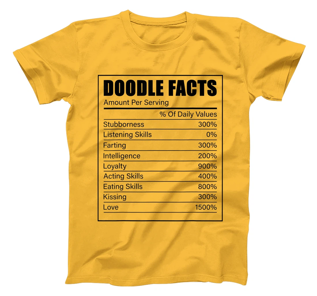 Golden Labradoodle Owner Doodle Facts Dog Lover Doodle T-Shirt, Kid T-Shirt and Women T-Shirt