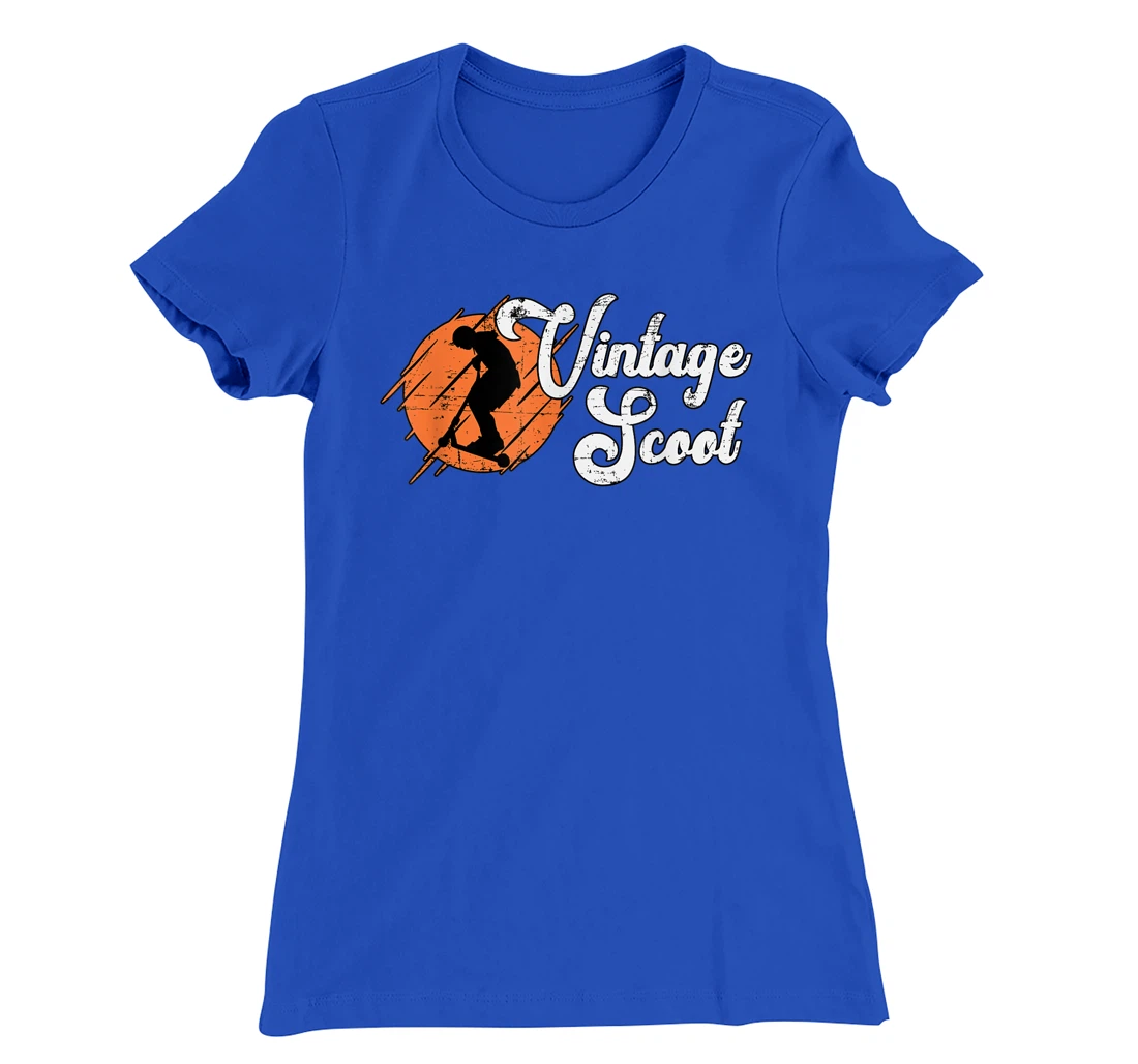 Vintage Scoot Skate Hall Vintage Retro Style Funny Scooter T-Shirt, Women T-Shirt