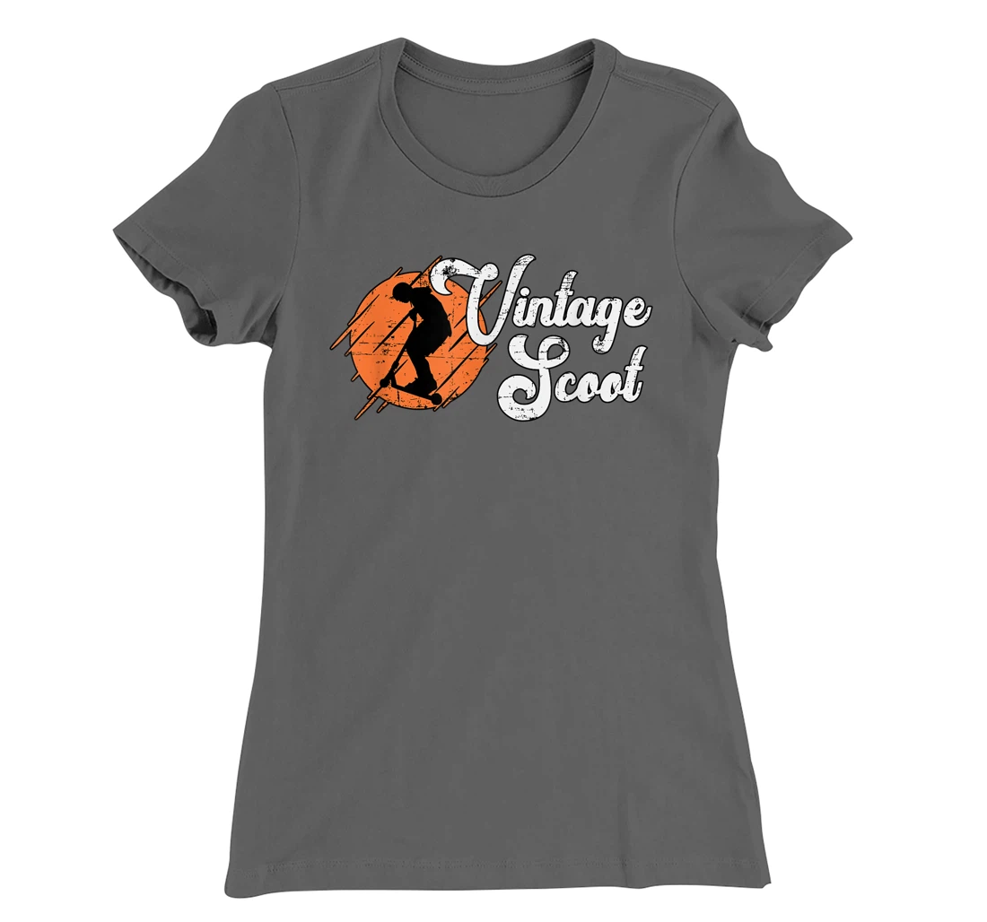 Vintage Scoot Skate Hall Vintage Retro Style Funny Scooter T-Shirt, Women T-Shirt