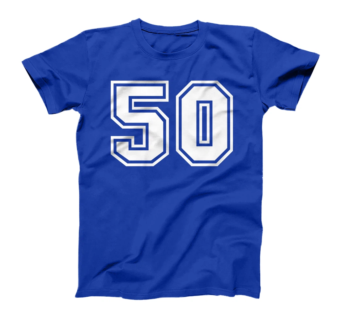 Number #50 Sports Jersey Lucky Favorite Number T-Shirt, Kid T-Shirt and Women T-Shirt