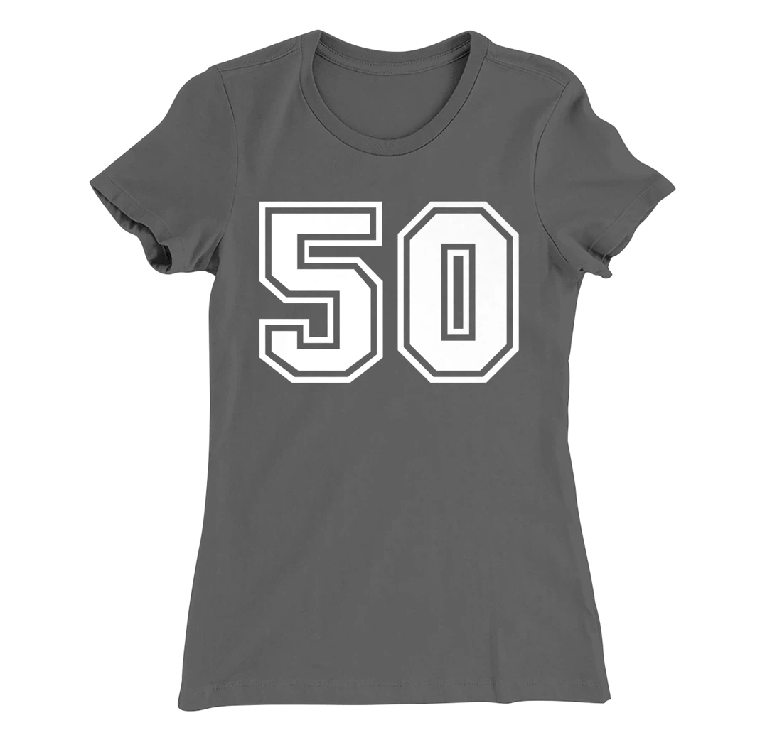 Number #50 Sports Jersey Lucky Favorite Number T-Shirt, Kid T-Shirt and Women T-Shirt