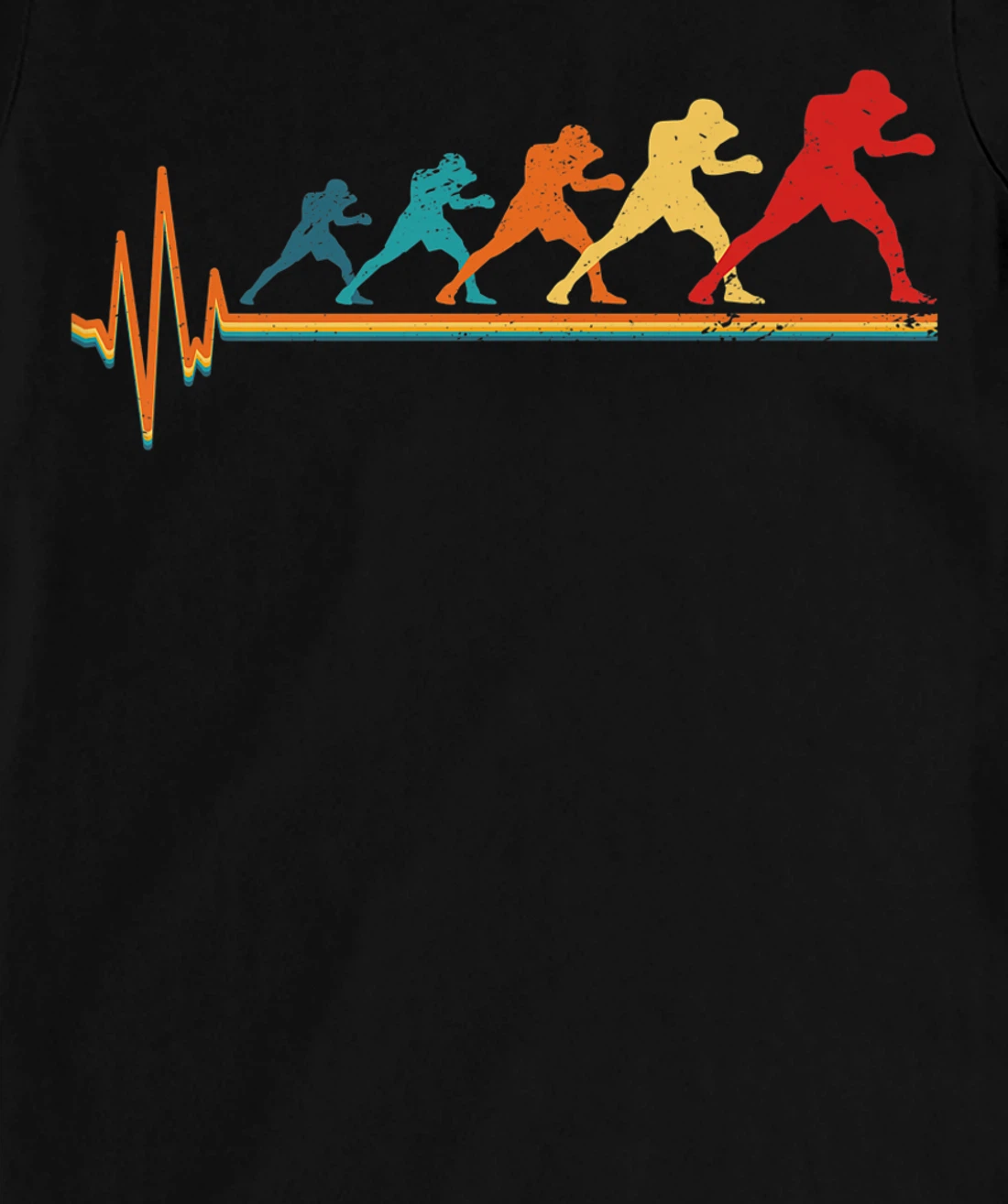 Retro Boxing Heartbeat Boxing Boxing Match Boxer Sayings T-Shirt, Women T-Shirt