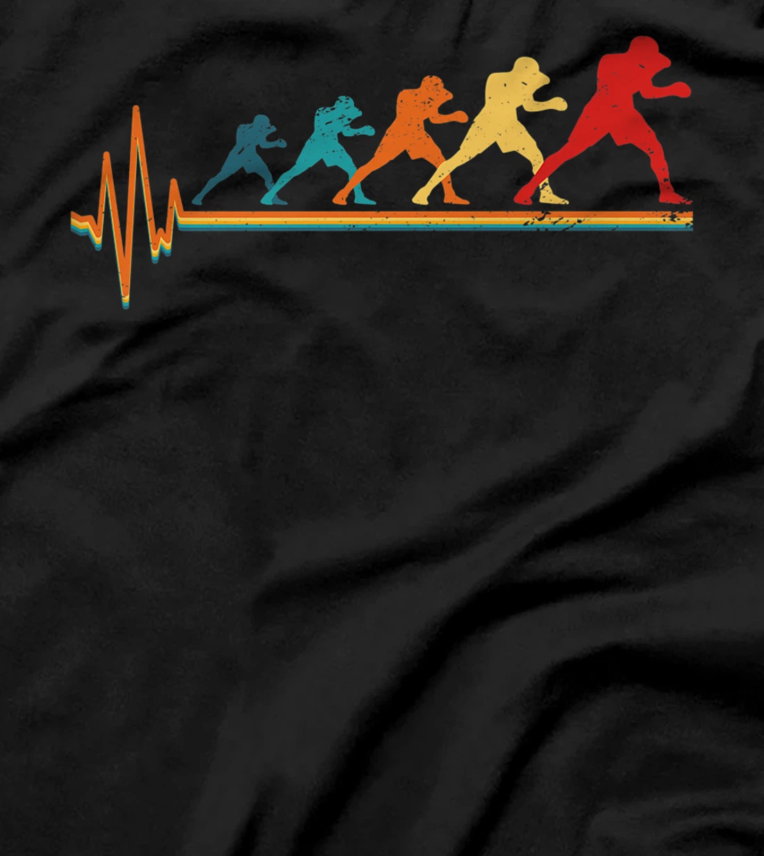 Retro Boxing Heartbeat Boxing Boxing Match Boxer Sayings T-Shirt, Women T-Shirt