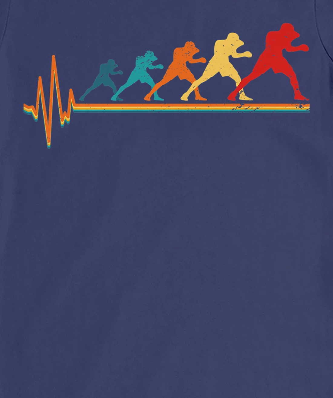 Retro Boxing Heartbeat Boxing Boxing Match Boxer Sayings T-Shirt, Women T-Shirt