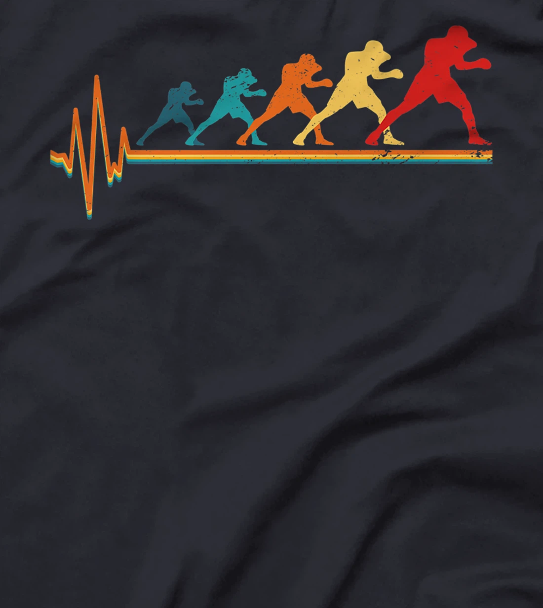 Retro Boxing Heartbeat Boxing Boxing Match Boxer Sayings T-Shirt, Women T-Shirt