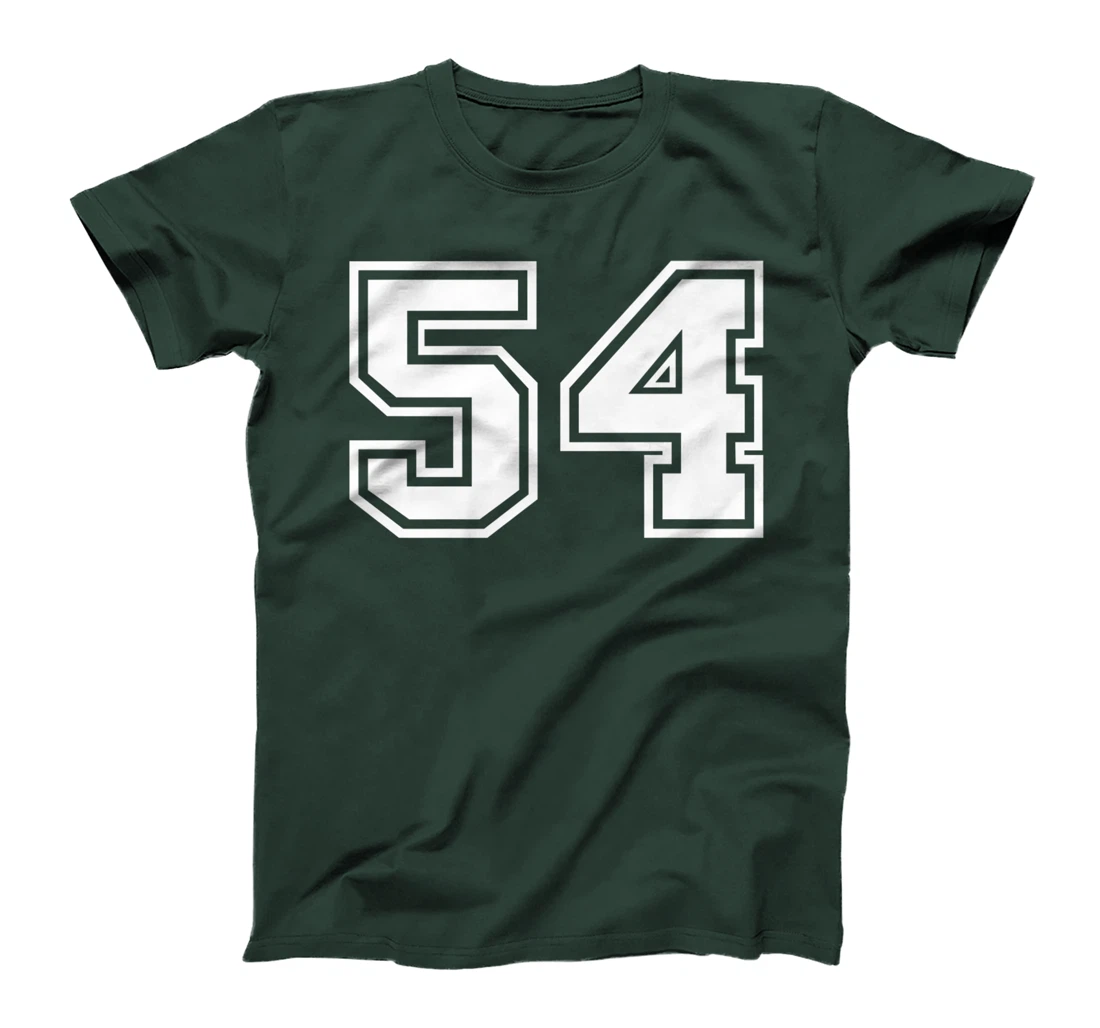 Number #54 Sports Jersey Lucky Favorite Number T-Shirt, Kid T-Shirt and Women T-Shirt