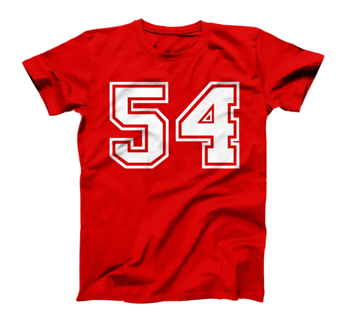 Number #54 Sports Jersey Lucky Favorite Number T-Shirt, Kid T-Shirt and Women T-Shirt