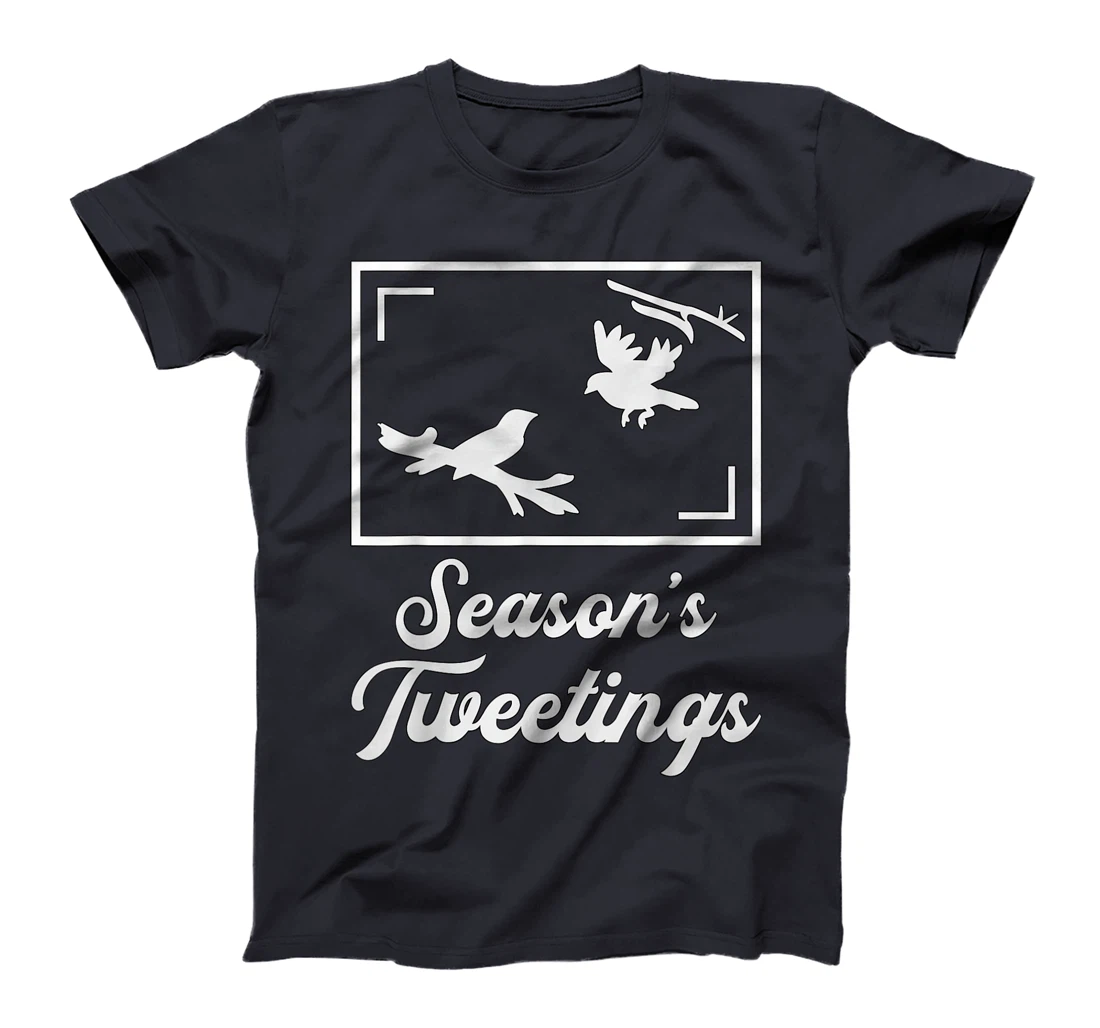 Season's Tweetings Watch Birds Retro Vintage Bird Watcher T-Shirt, Women T-Shirt