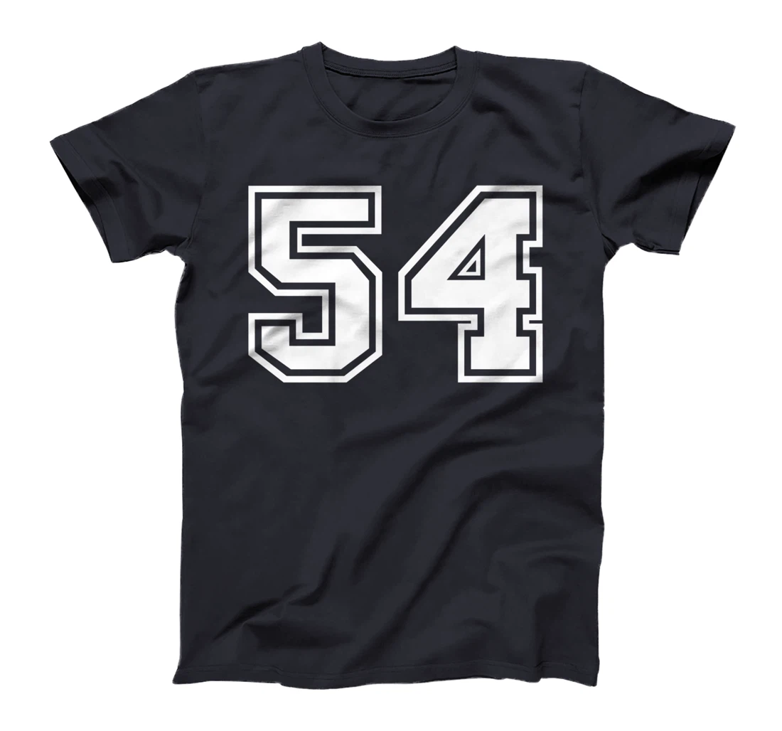 Number #54 Sports Jersey Lucky Favorite Number T-Shirt, Kid T-Shirt and Women T-Shirt