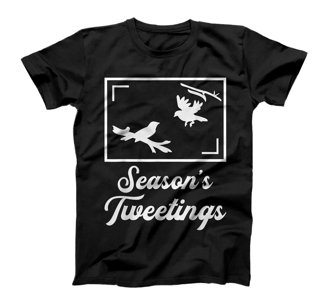 Season's Tweetings Watch Birds Retro Vintage Bird Watcher T-Shirt, Women T-Shirt