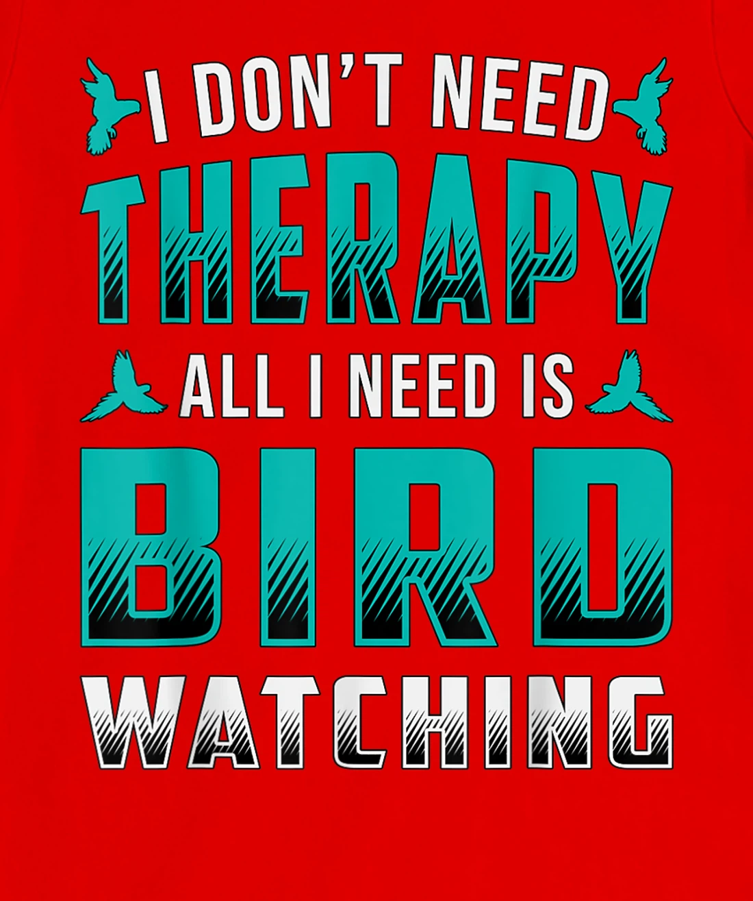 Bird Watching I Don't Need Therapy Birds Retro Bird Watcher T-Shirt, Women T-Shirt