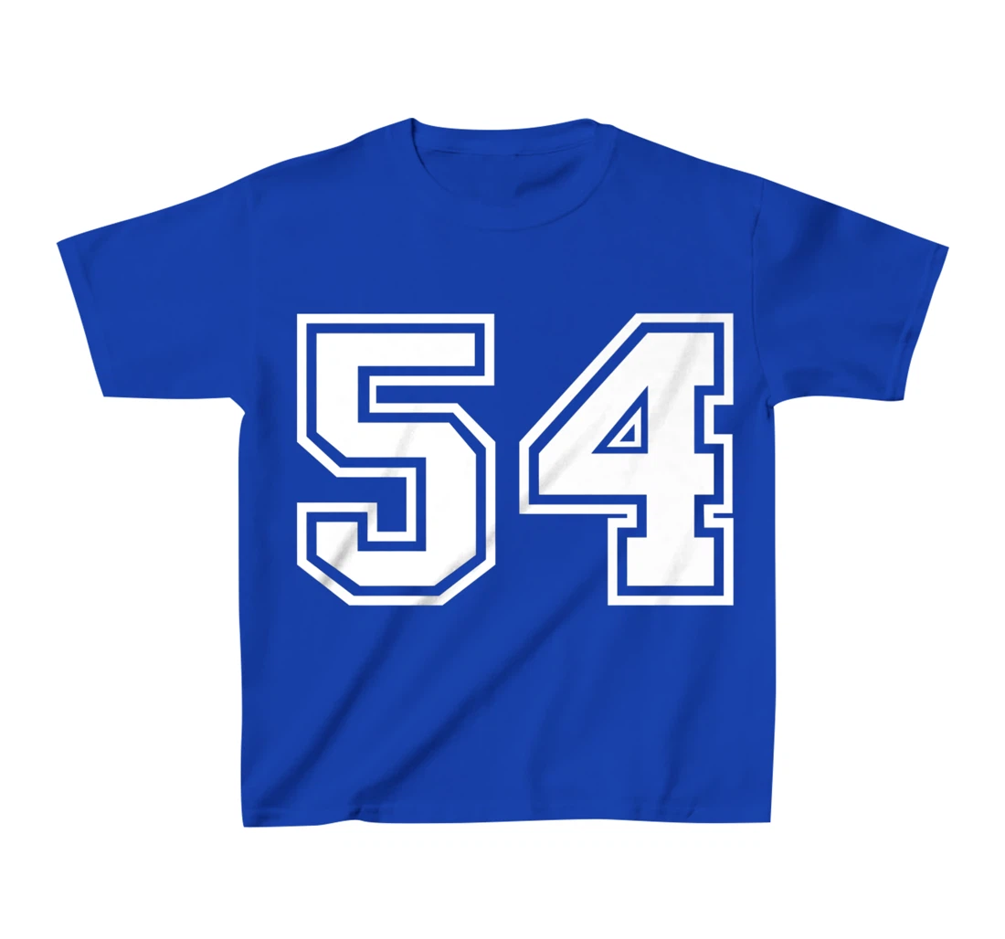 Number #54 Sports Jersey Lucky Favorite Number T-Shirt, Kid T-Shirt and Women T-Shirt