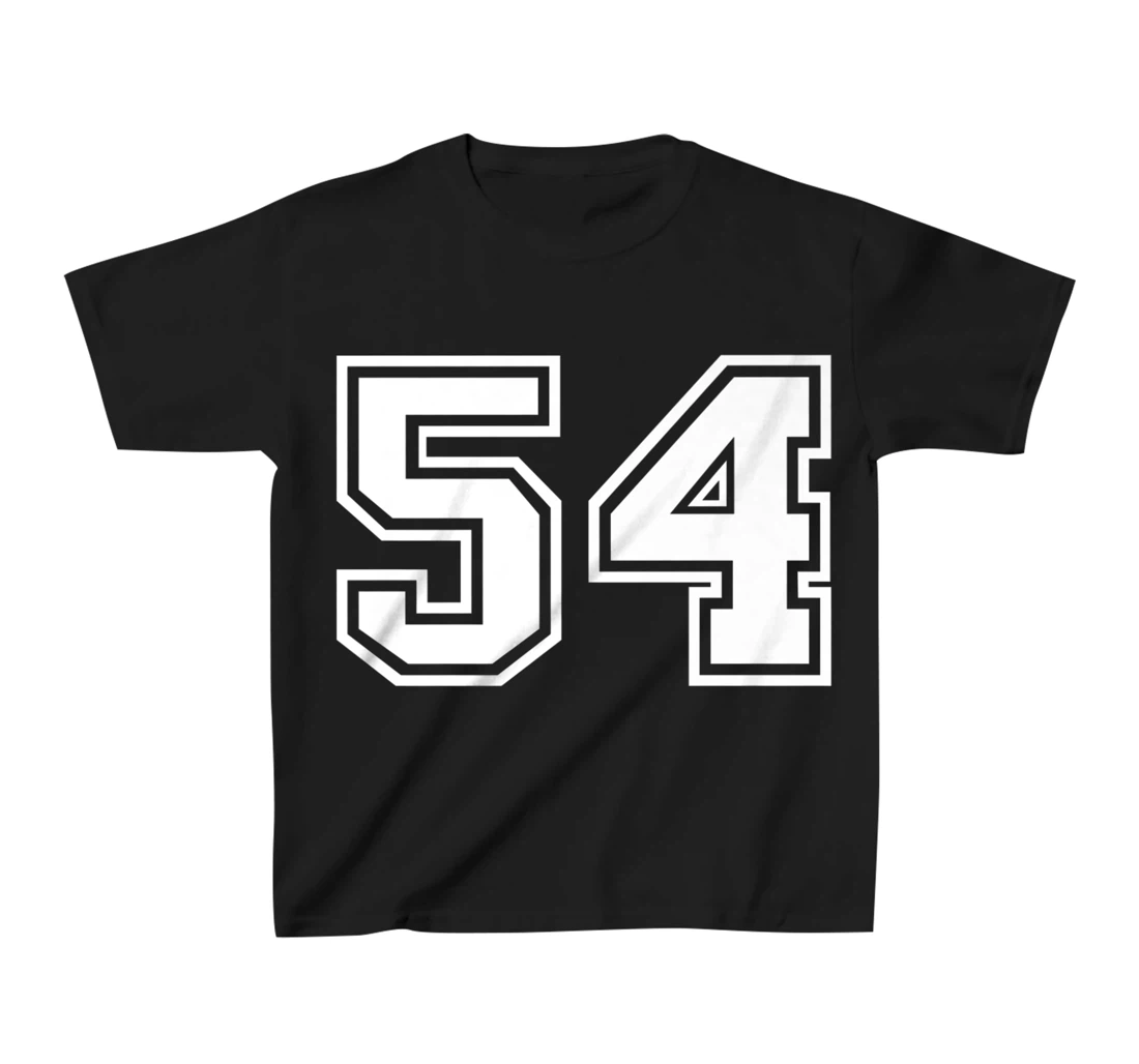 Number #54 Sports Jersey Lucky Favorite Number T-Shirt, Kid T-Shirt and Women T-Shirt