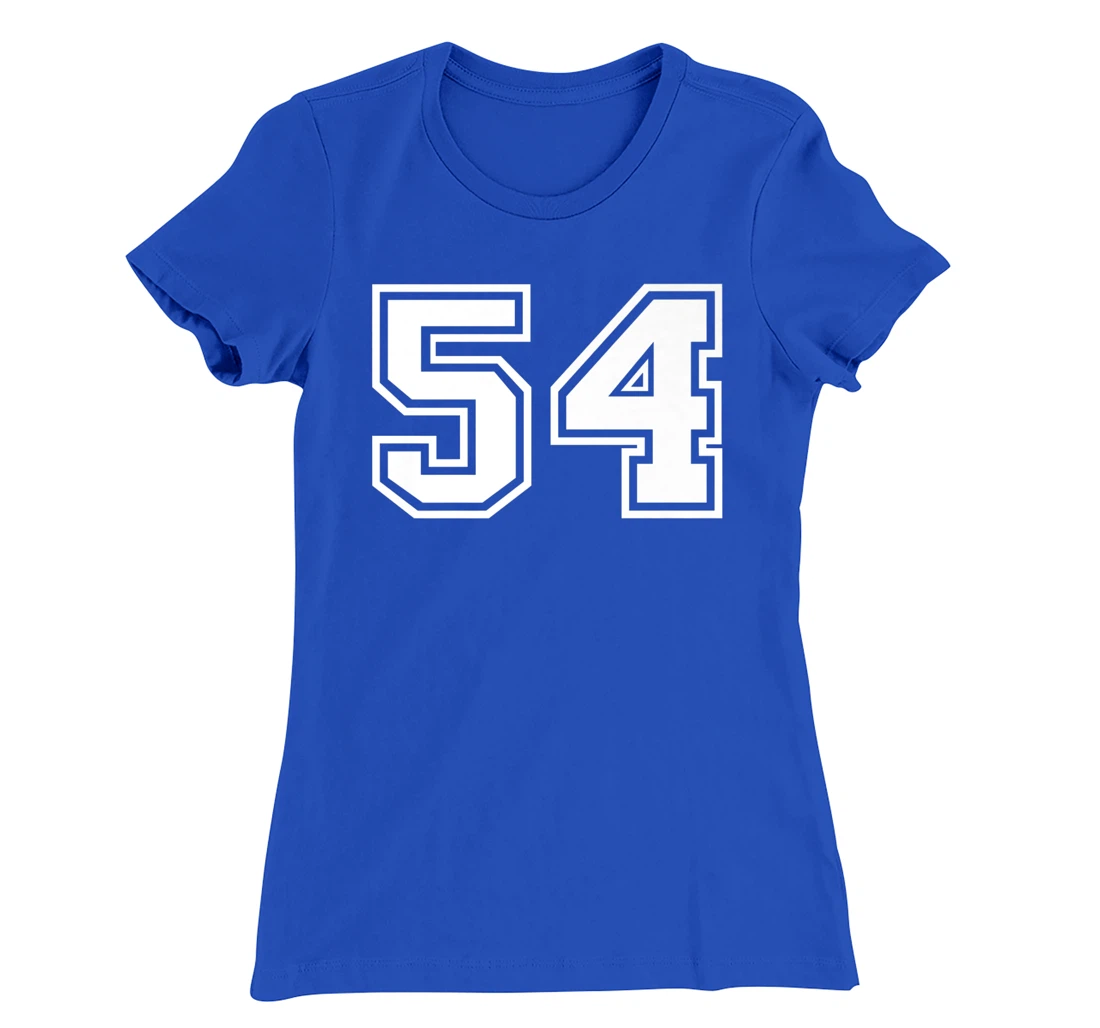 Number #54 Sports Jersey Lucky Favorite Number T-Shirt, Kid T-Shirt and Women T-Shirt