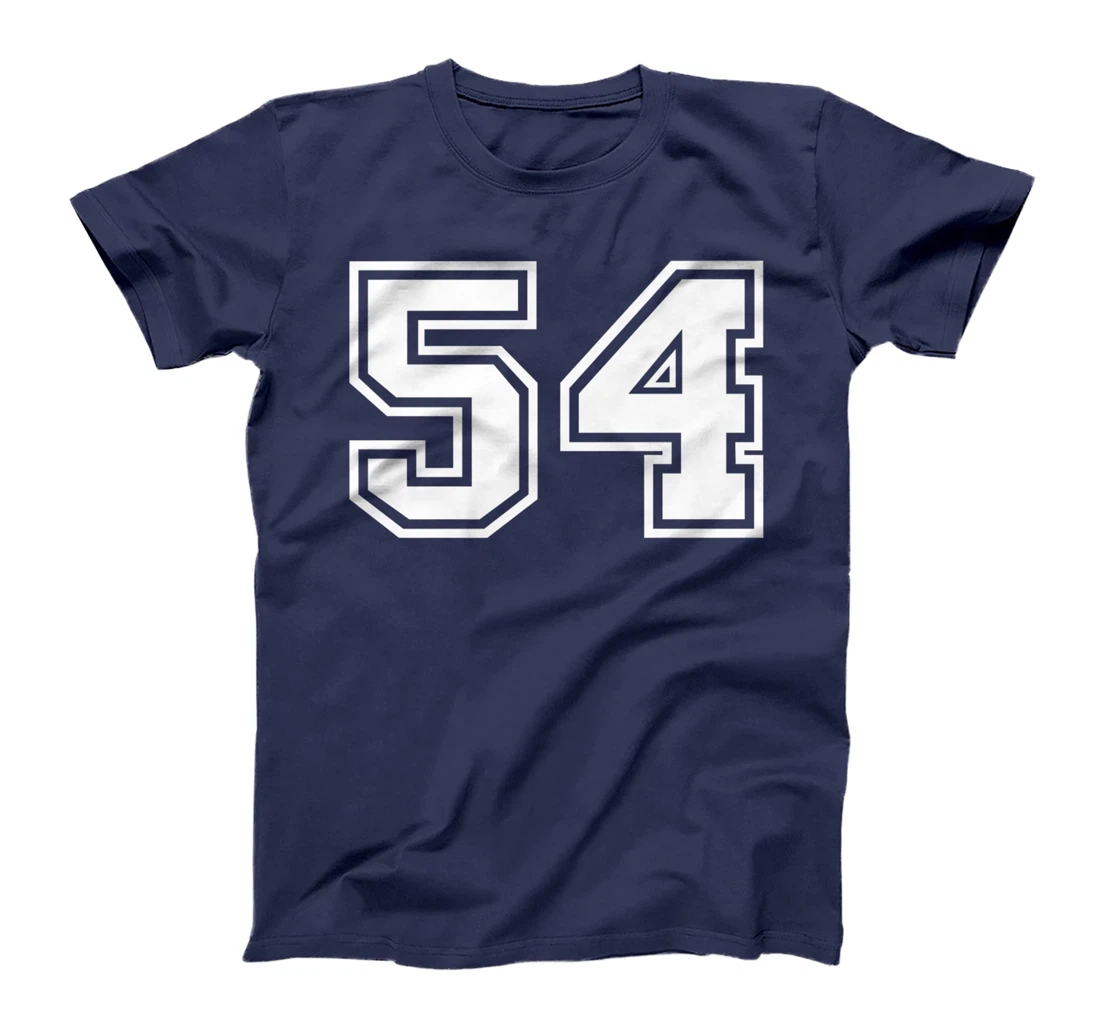 Number #54 Sports Jersey Lucky Favorite Number T-Shirt, Kid T-Shirt and Women T-Shirt