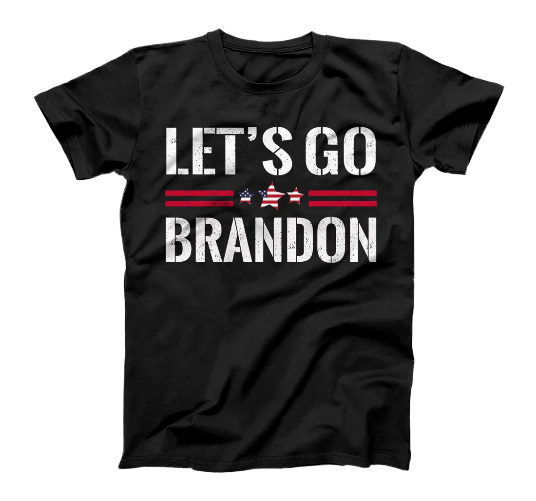 Let's Go Brandon Funny Conservative US Flag Impeach 46 T-Shirt