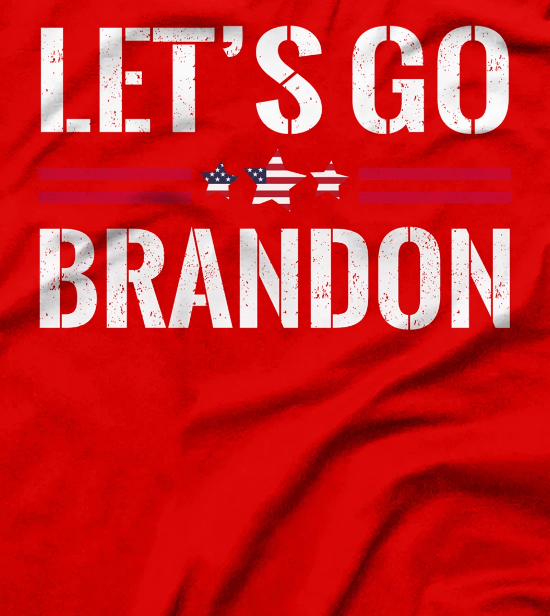 Let's Go Brandon Funny Conservative US Flag Impeach 46 T-Shirt