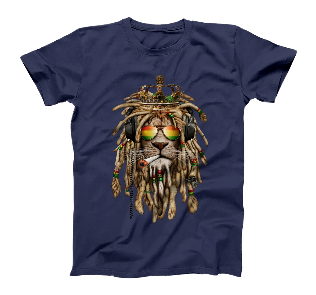 Rastafarian clothing and Reggae apparel with Reggae Lion T-Shirt