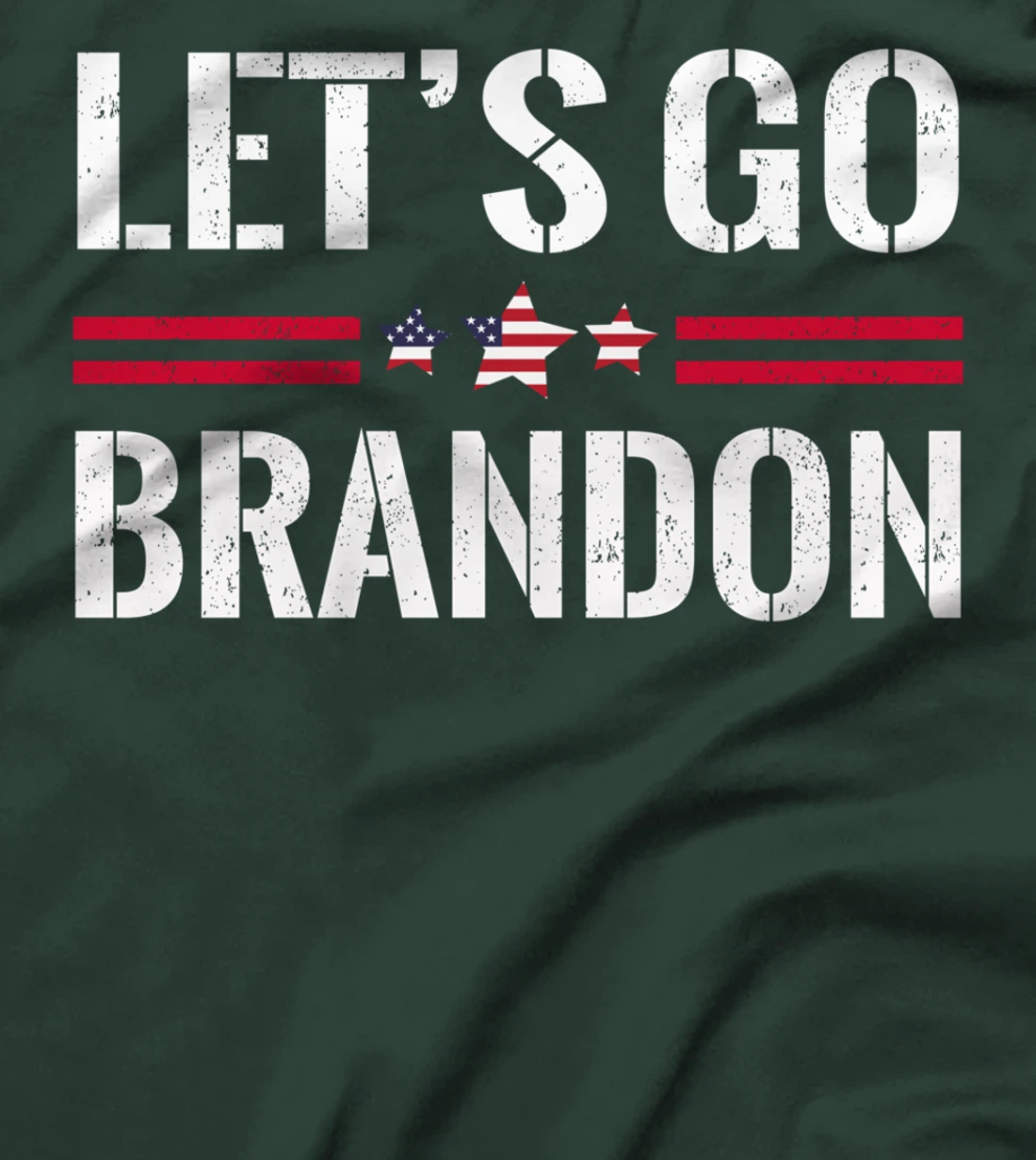 Let's Go Brandon Funny Conservative US Flag Impeach 46 T-Shirt