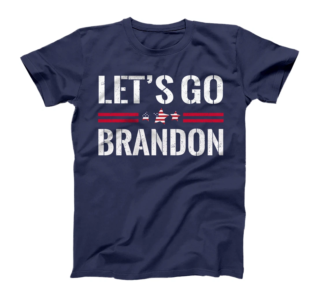 Let's Go Brandon Funny Conservative US Flag Impeach 46 T-Shirt