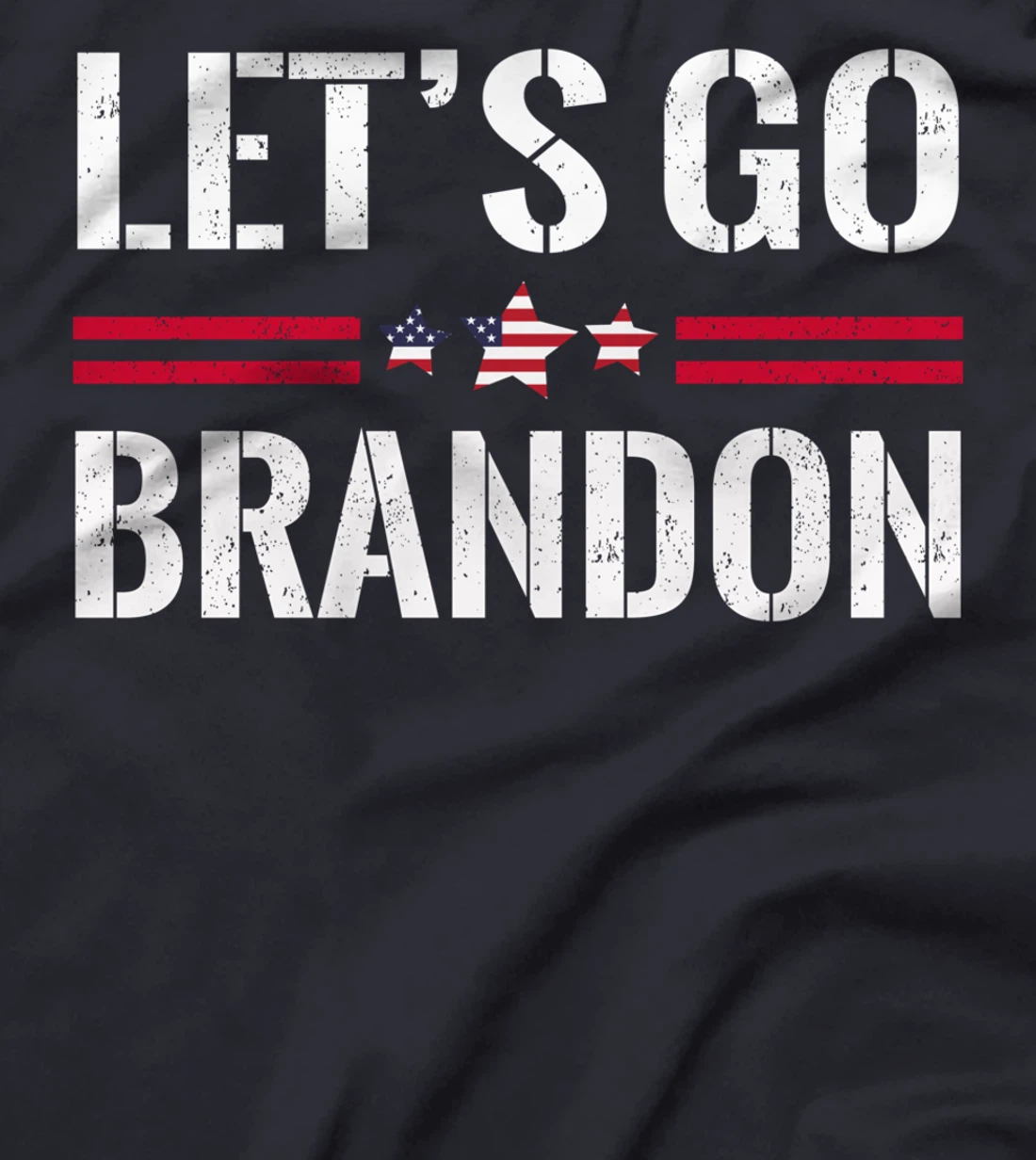 Let's Go Brandon Funny Conservative US Flag Impeach 46 T-Shirt