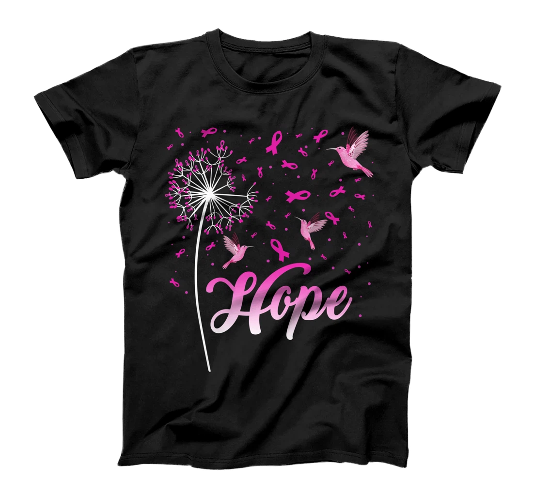 Hope Breast Cancer Awareness Hummingbird Breast Cancer month T-Shirt