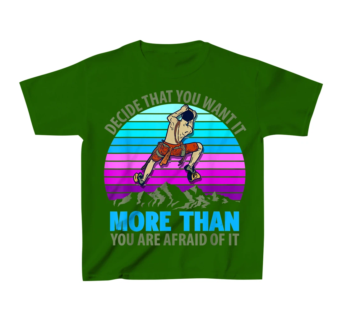 Climbing Bouldering Climber Mountain climber rock climbing T-Shirt, Kid T-Shirt and Women T-Shirt