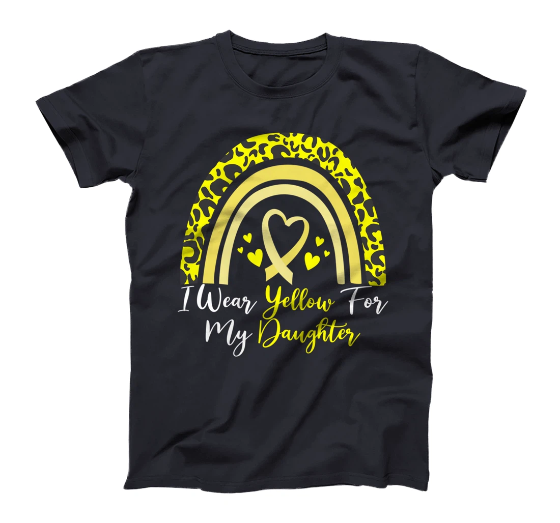 I Wear Yellow For My Daughter Spina Bifida Awareness Month T-Shirt