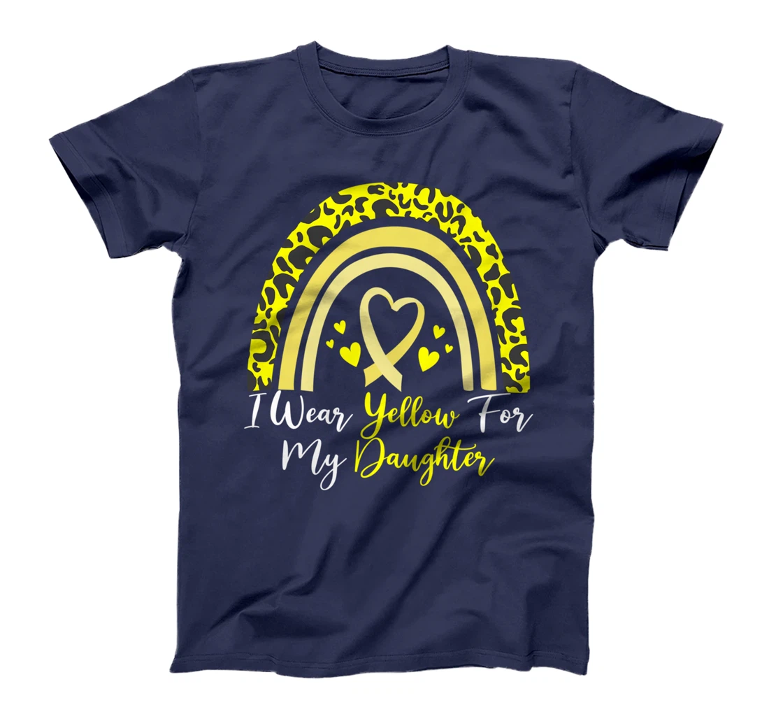 I Wear Yellow For My Daughter Spina Bifida Awareness Month T-Shirt
