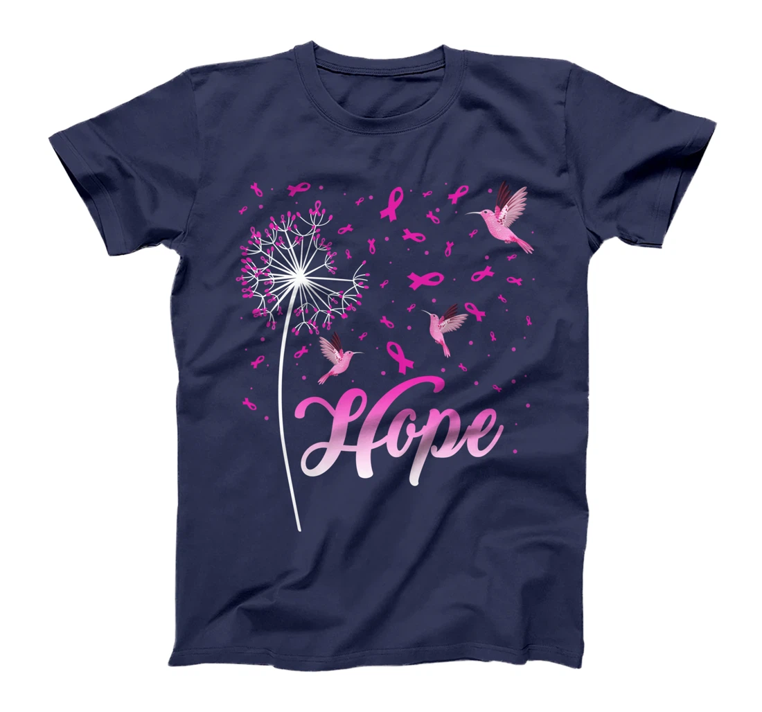 Hope Breast Cancer Awareness Hummingbird Breast Cancer month T-Shirt